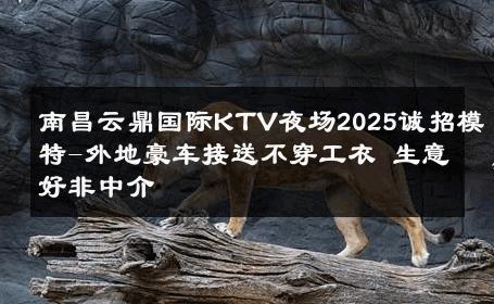 南昌云鼎国际KTV夜场2025诚招模特-外地豪车接送不穿工衣 生意好非中介