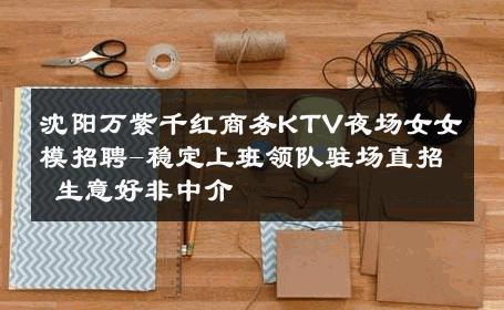 沈阳万紫千红商务KTV夜场女女模招聘-稳定上班领队驻场直招 生意好非中介