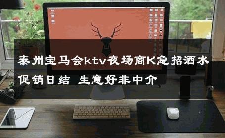 泰州宝马会ktv夜场商K急招酒水促销日结 生意好非中介