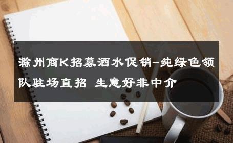 滁州商K招募酒水促销-纯绿色领队驻场直招 生意好非中介