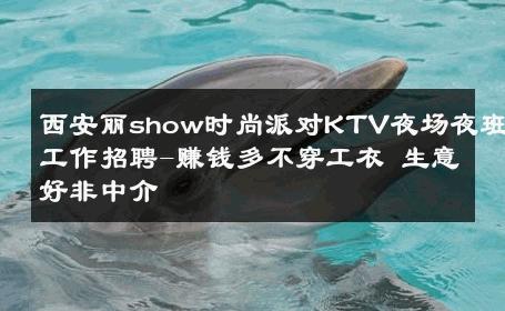 西安丽show时尚派对KTV夜场夜班工作招聘-赚钱多不穿工衣 生意好非中介