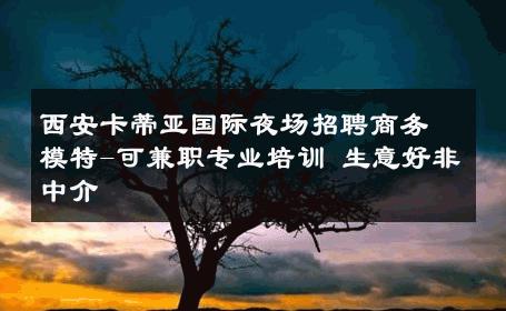 西安卡蒂亚国际夜场招聘商务模特-可兼职专业培训 生意好非中介