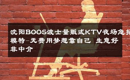 沈阳BOOS波士量贩式KTV夜场急招模特-无费用梦想靠自己 生意好非中介