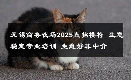 无锡商务夜场2025直招模特-生意稳定专业培训 生意好非中介
