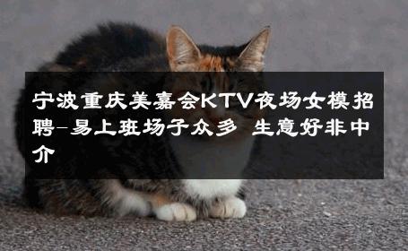 宁波重庆美嘉会KTV夜场女模招聘-易上班场子众多 生意好非中介