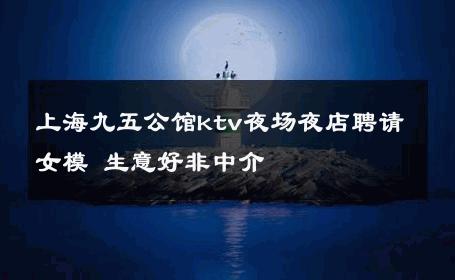 上海九五公馆ktv夜场夜店聘请女模 生意好非中介