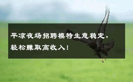 平凉夜场招聘模特生意稳定，轻松赚取高收入！