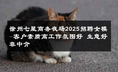徐州七星商务夜场2025招聘女模-客户素质高工作氛围好 生意好非中介