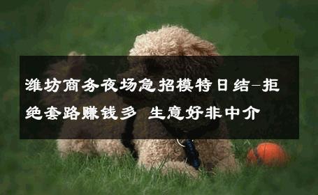 潍坊商务夜场急招模特日结-拒绝套路赚钱多 生意好非中介