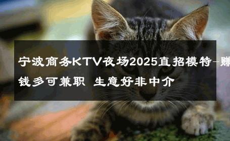 宁波商务KTV夜场2025直招模特-赚钱多可兼职 生意好非中介