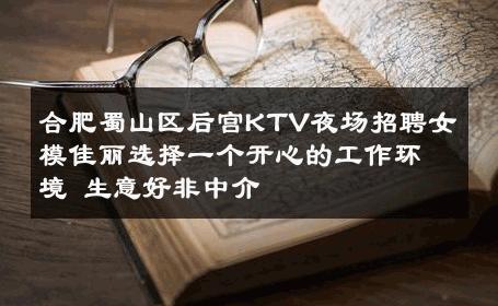 合肥蜀山区后宫KTV夜场招聘女模佳丽选择一个开心的工作环境 生意好非中介