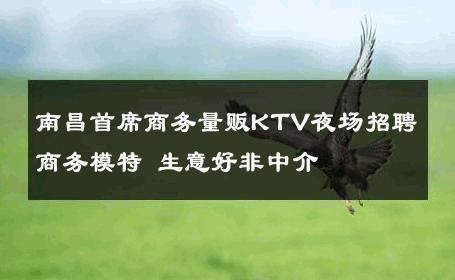 南昌首席商务量贩KTV夜场招聘商务模特 生意好非中介