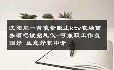 沈阳同一首歌量贩式ktv夜场商务酒吧诚招礼仪-可兼职工作氛围好 生意好非中介