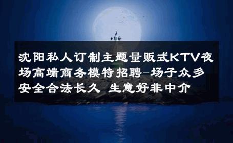 沈阳私人订制主题量贩式KTV夜场高端商务模特招聘-场子众多安全合法长久 生意好非中介