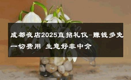 成都夜店2025直招礼仪-赚钱多免一切费用 生意好非中介