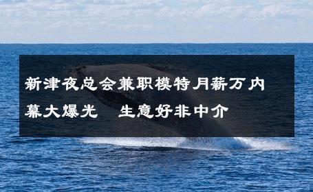 新津夜总会兼职模特月薪万内幕大爆光  生意好非中介