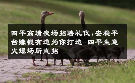 四平高端夜场招聘礼仪,安稳平台赚钱有道为你打造-四平生意火爆场所直招
