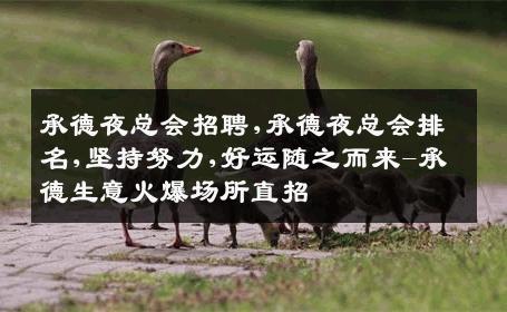 承德夜总会招聘,承德夜总会排名,坚持努力,好运随之而来-承德生意火爆场所直招