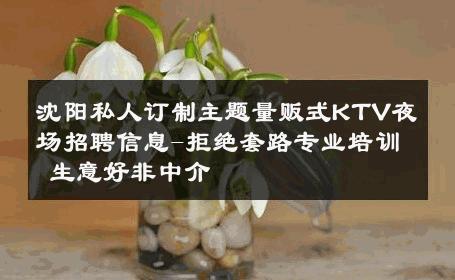 沈阳私人订制主题量贩式KTV夜场招聘信息-拒绝套路专业培训 生意好非中介