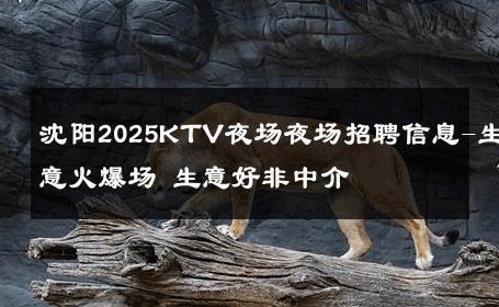 沈阳2025KTV夜场夜场招聘信息-生意火爆场 生意好非中介