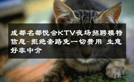 成都名都悦会KTV夜场招聘模特信息-拒绝套路免一切费用 生意好非中介