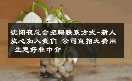 沈阳夜总会招聘联系方式-新人放心加入我们-公司直招无费用 生意好非中介