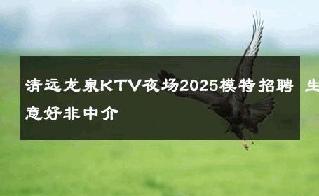 清远龙泉KTV夜场2025模特招聘 生意好非中介