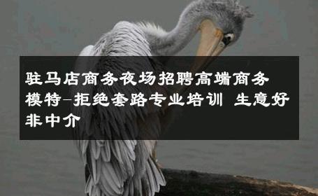 驻马店商务夜场招聘高端商务模特-拒绝套路专业培训 生意好非中介