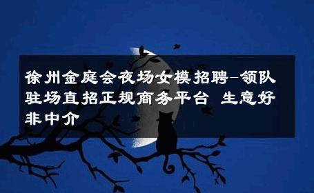徐州金庭会夜场女模招聘-领队驻场直招正规商务平台 生意好非中介