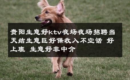 贵阳生意好ktv夜场夜场招聘当天结生意巨好保收入不空话 好上班 生意好非中介