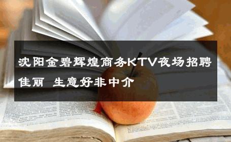 沈阳金碧辉煌商务KTV夜场招聘佳丽 生意好非中介