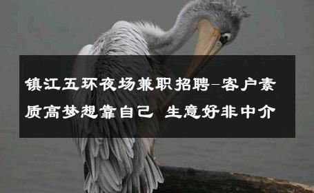 镇江五环夜场兼职招聘-客户素质高梦想靠自己 生意好非中介