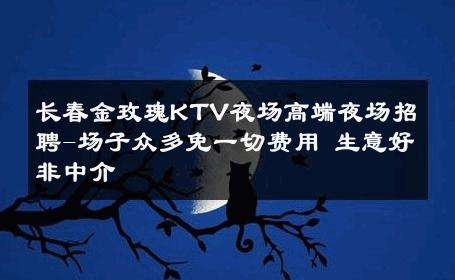 长春金玫瑰KTV夜场高端夜场招聘-场子众多免一切费用 生意好非中介