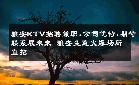 雅安KTV招聘兼职,公司优待,期待联系展未来-雅安生意火爆场所直招