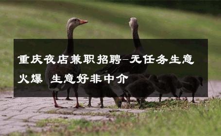 重庆夜店兼职招聘-无任务生意火爆 生意好非中介