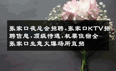 张家口夜总会招聘,张家口KTV招聘信息,顶级待遇,机票住宿全-张家口生意火爆场所直招