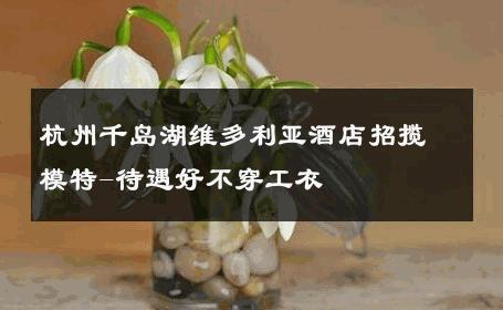 杭州千岛湖维多利亚酒店招揽模特-待遇好不穿工衣 