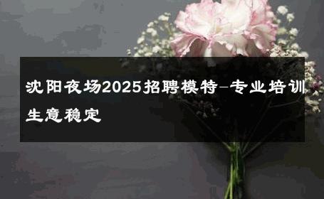 沈阳夜场2025招聘模特-专业培训生意稳定 
