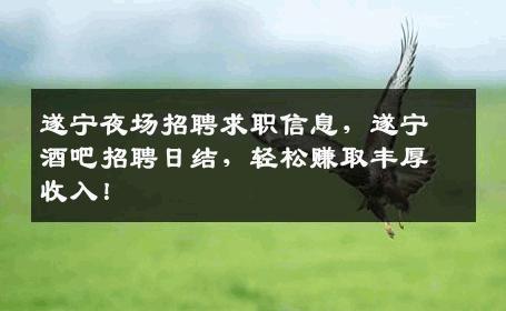 遂宁夜场招聘求职信息，遂宁酒吧招聘日结，轻松赚取丰厚收入！