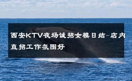 西安KTV夜场诚招女模日结-店内直招工作氛围好 