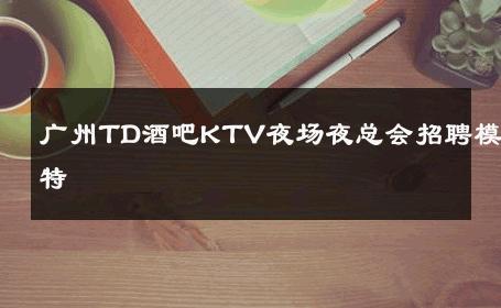 广州TD酒吧KTV夜场夜总会招聘模特 