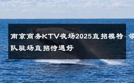 南京商务KTV夜场2025直招模特-领队驻场直招待遇好 