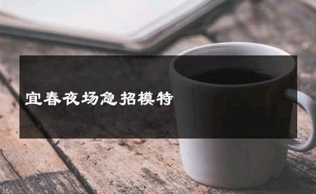 宜春夜场急招模特 