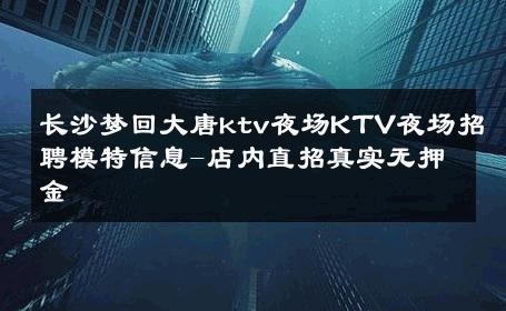 长沙梦回大唐ktv夜场KTV夜场招聘模特信息-店内直招真实无押金 