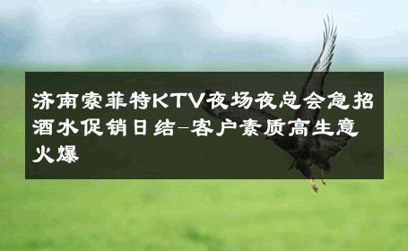 济南索菲特KTV夜场夜总会急招酒水促销日结-客户素质高生意火爆 