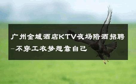 广州金域酒店KTV夜场陪酒招聘-不穿工衣梦想靠自己 