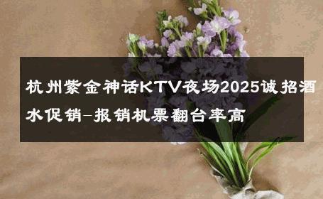 杭州紫金神话KTV夜场2025诚招酒水促销-报销机票翻台率高 