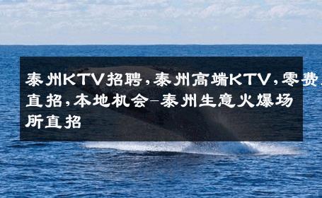 泰州KTV招聘,泰州高端KTV,零费用直招,本地机会-泰州生意火爆场所直招
