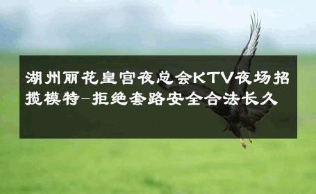 湖州丽花皇宫夜总会KTV夜场招揽模特-拒绝套路安全合法长久 