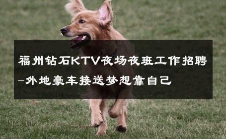 福州钻石KTV夜场夜班工作招聘-外地豪车接送梦想靠自己 